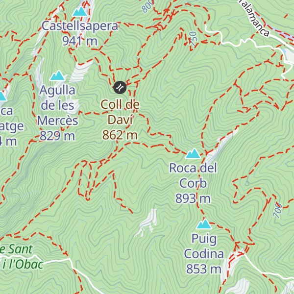 Map of Turó de la Carlina