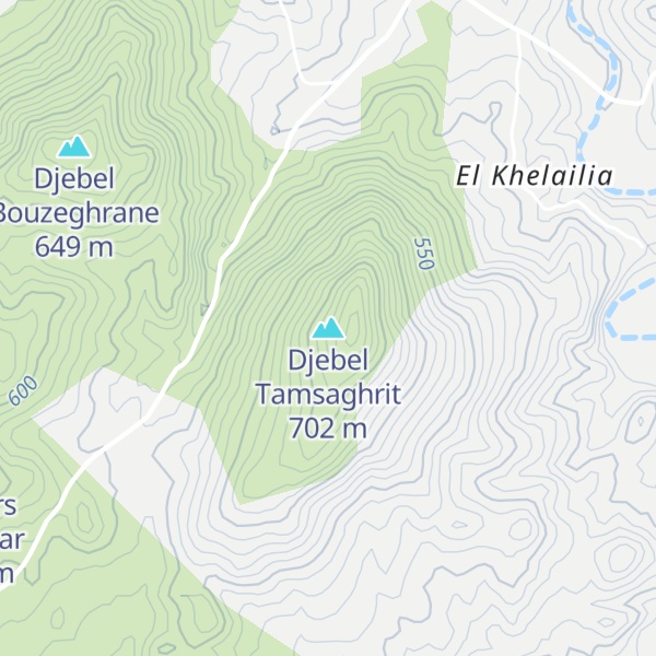 Map of Djebel Tamsaghrit