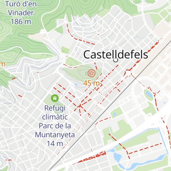 Map of Refugi climàtic Biblioteca Ramon Fernàndez Jurado