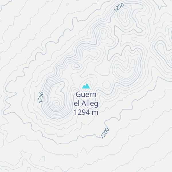 Map of Guern el Alleg