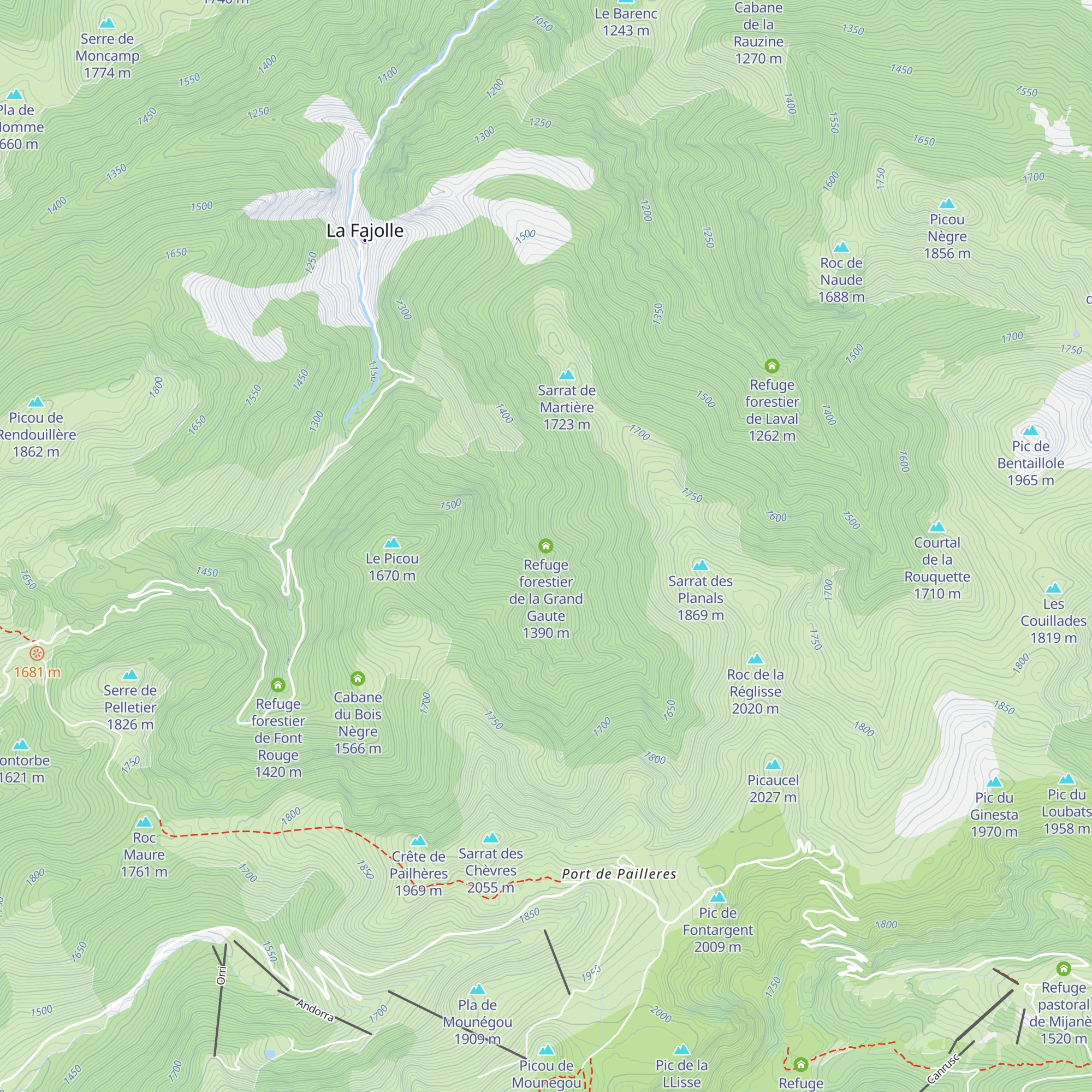 Refuge forestier de la Grand Gaute map