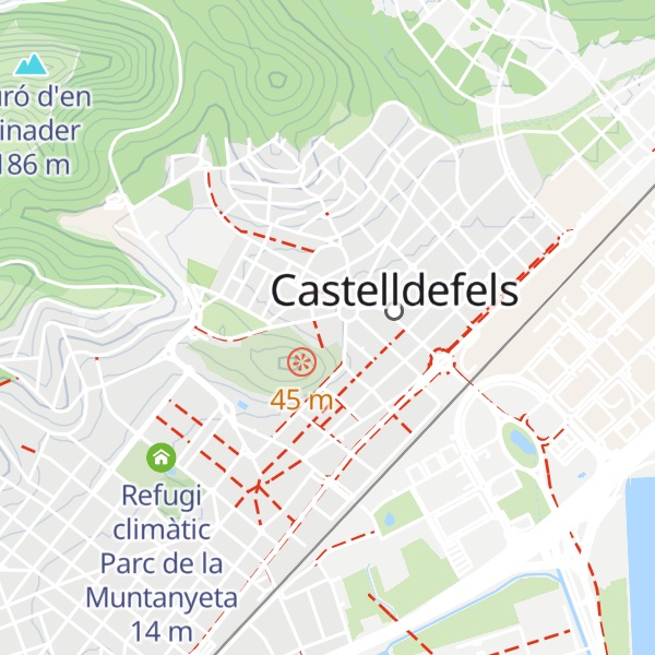 Map of Refugi climàtic Centre Frederic Montpou