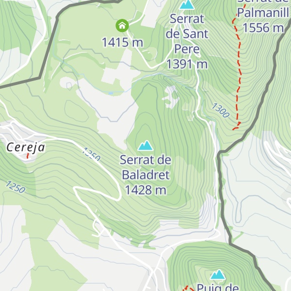 Map of Serrat de Baladret