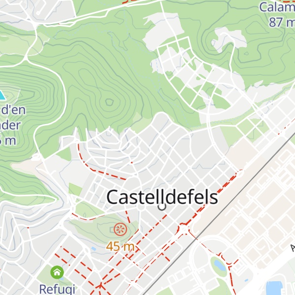 Map of Refugi climàtic Centre Cívic Vista Alegre
