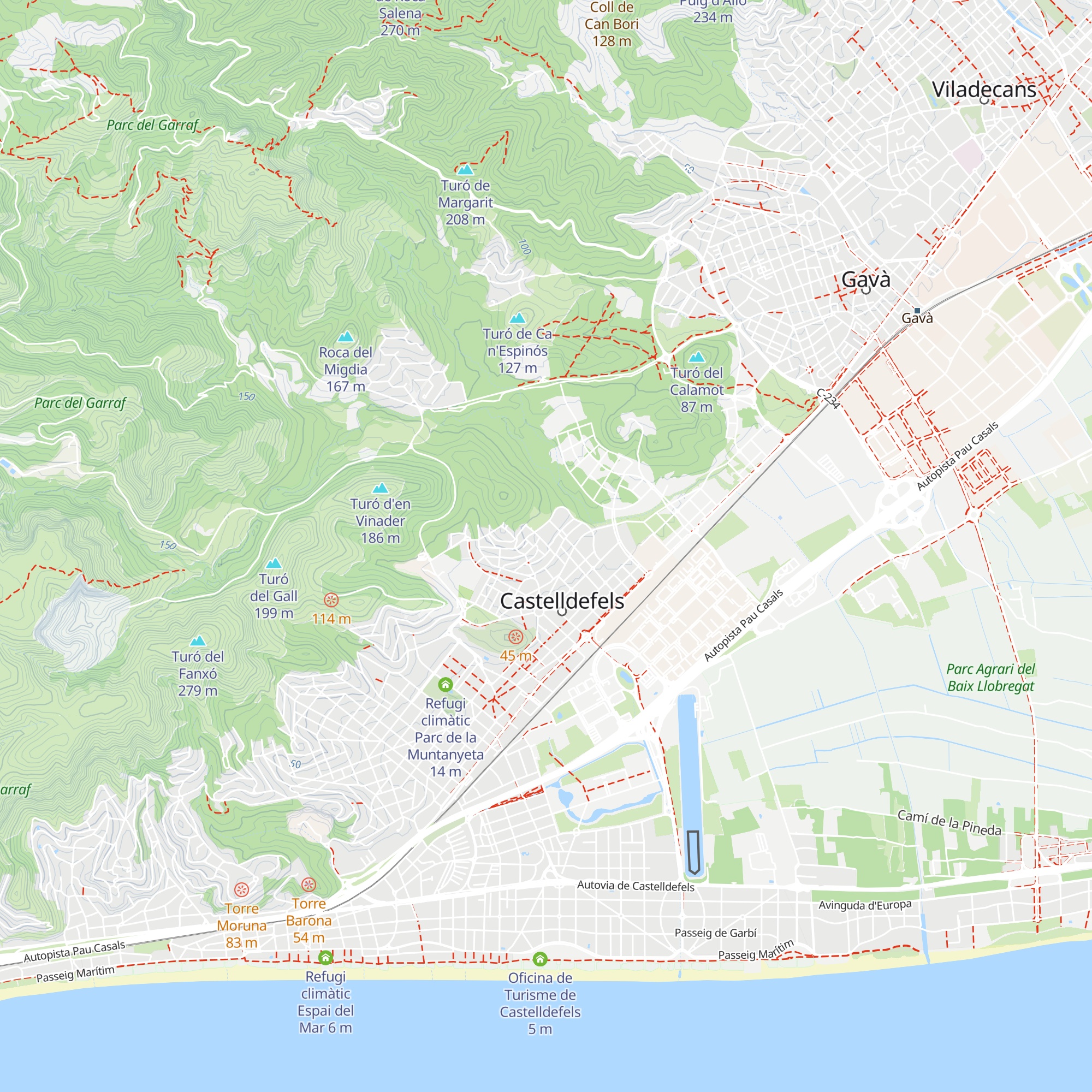 Refugi climàtic Centre Cívic Vista Alegre map