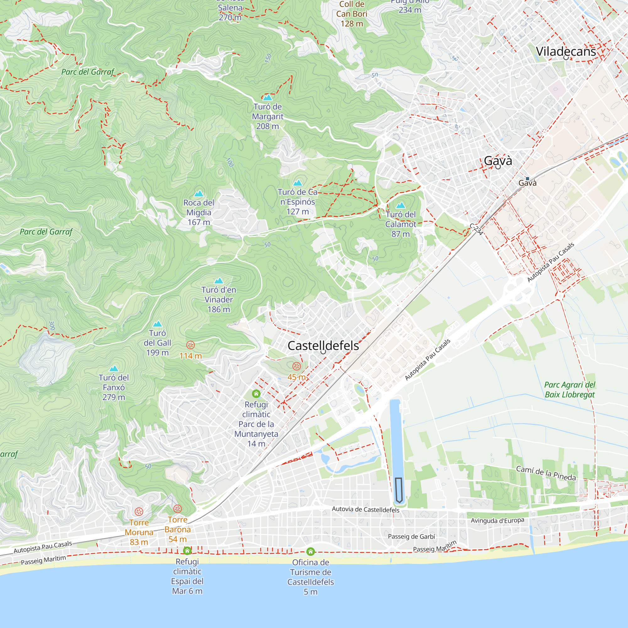 Refugi climàtic Centre Cívic Vista Alegre map