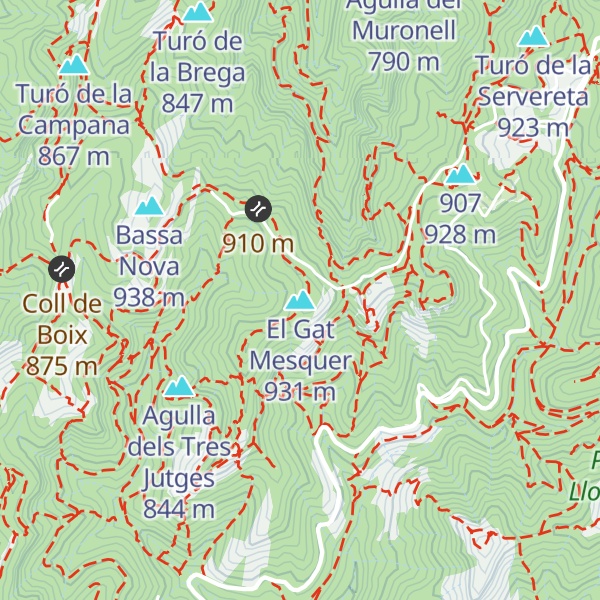 Map of El Gat Mesquer