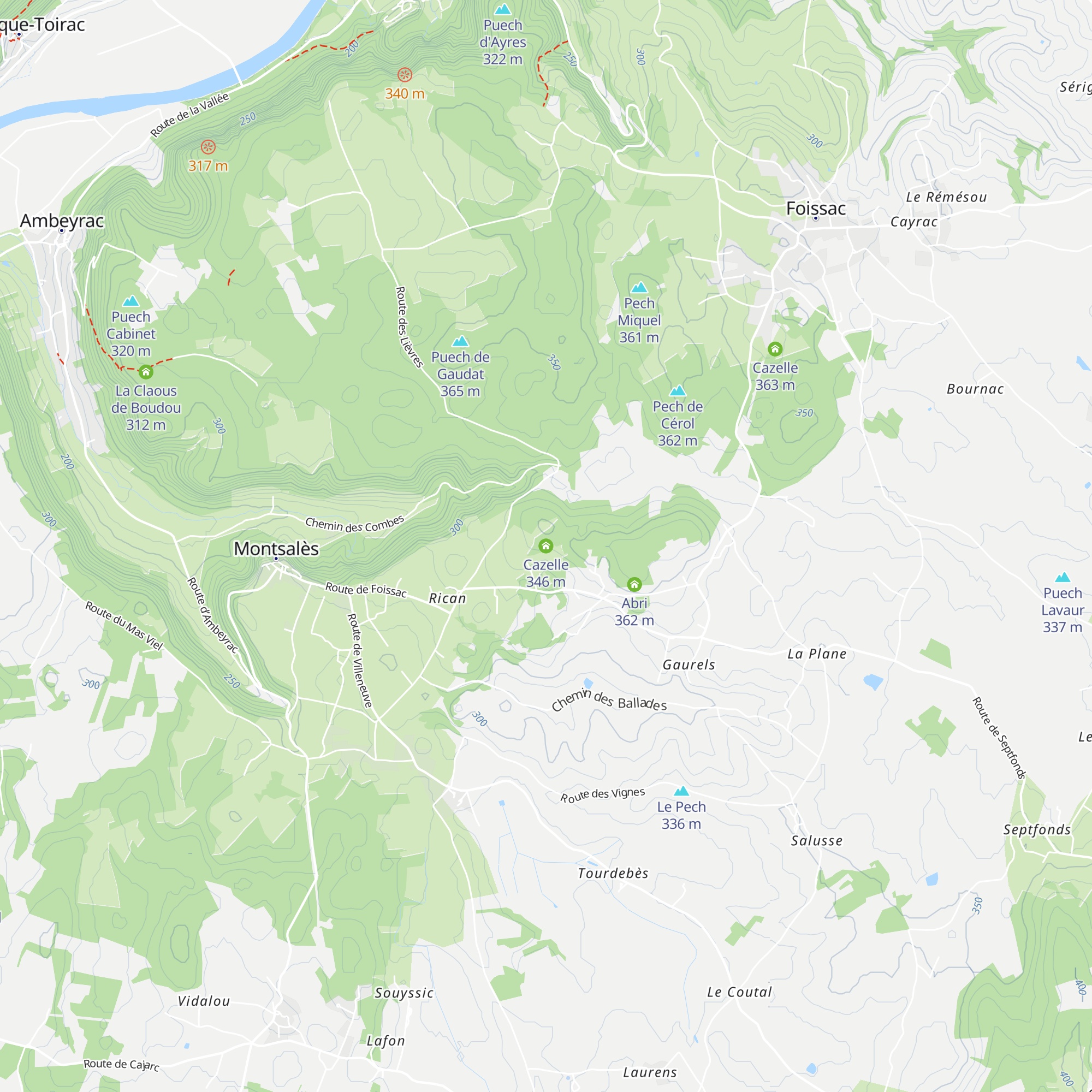 Cazelle map