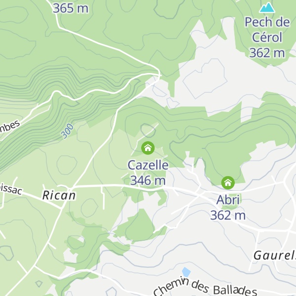 Map of Cazelle