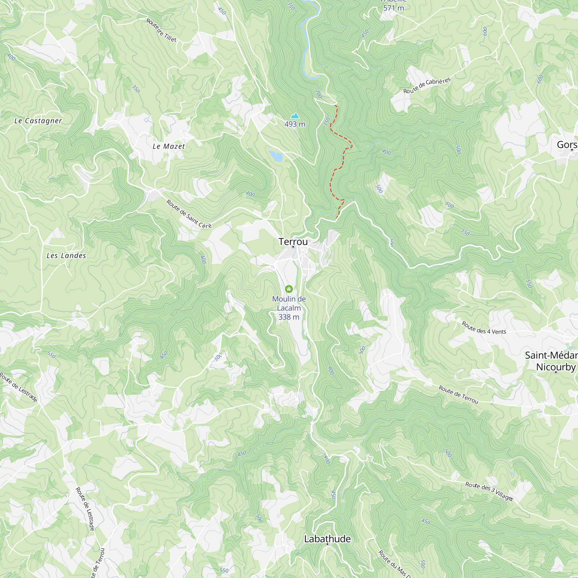 Moulin de Lacalm map