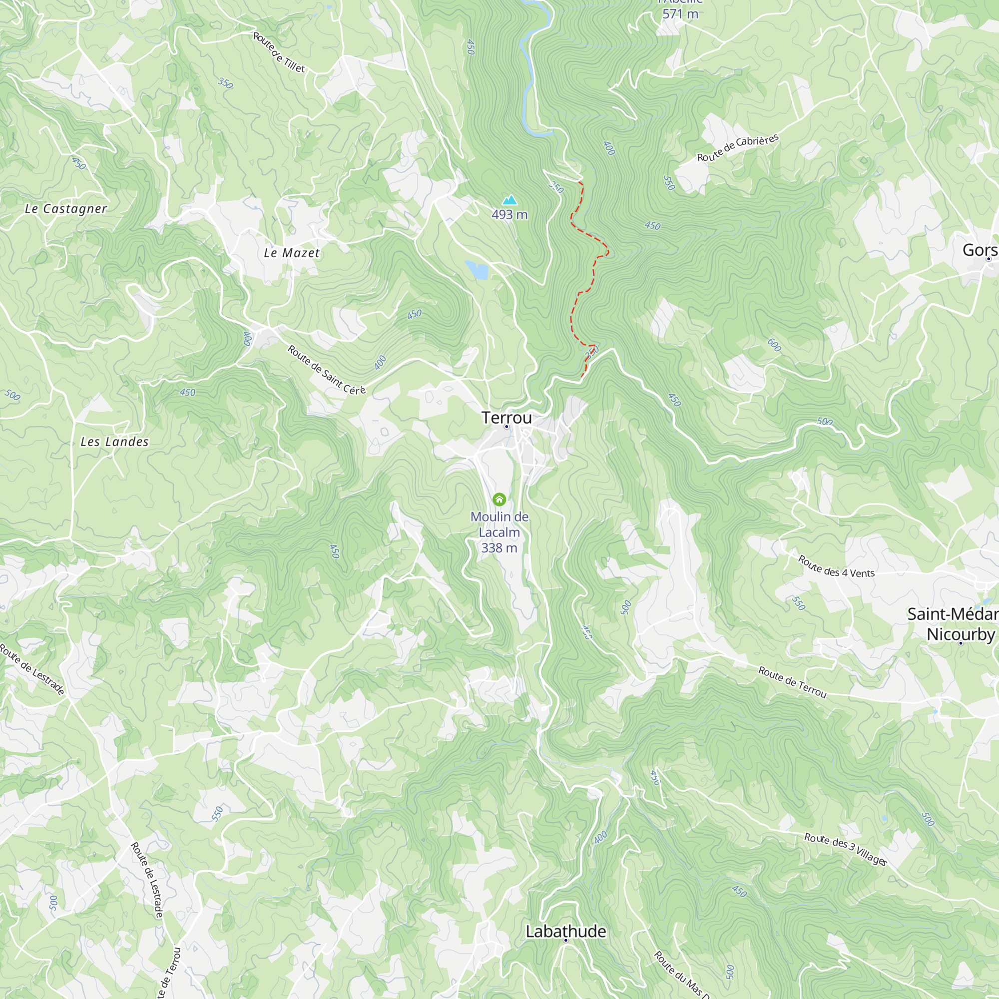 Moulin de Lacalm map