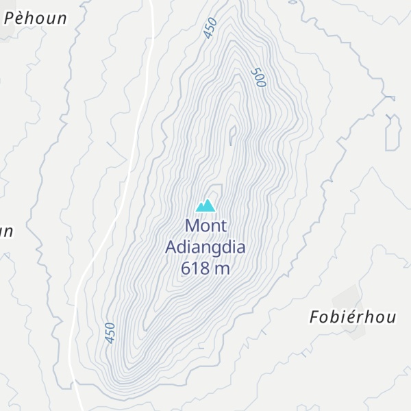 Map of Mont Adiangdia