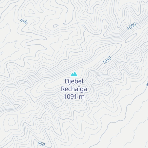 Map of Djebel Rechaïga