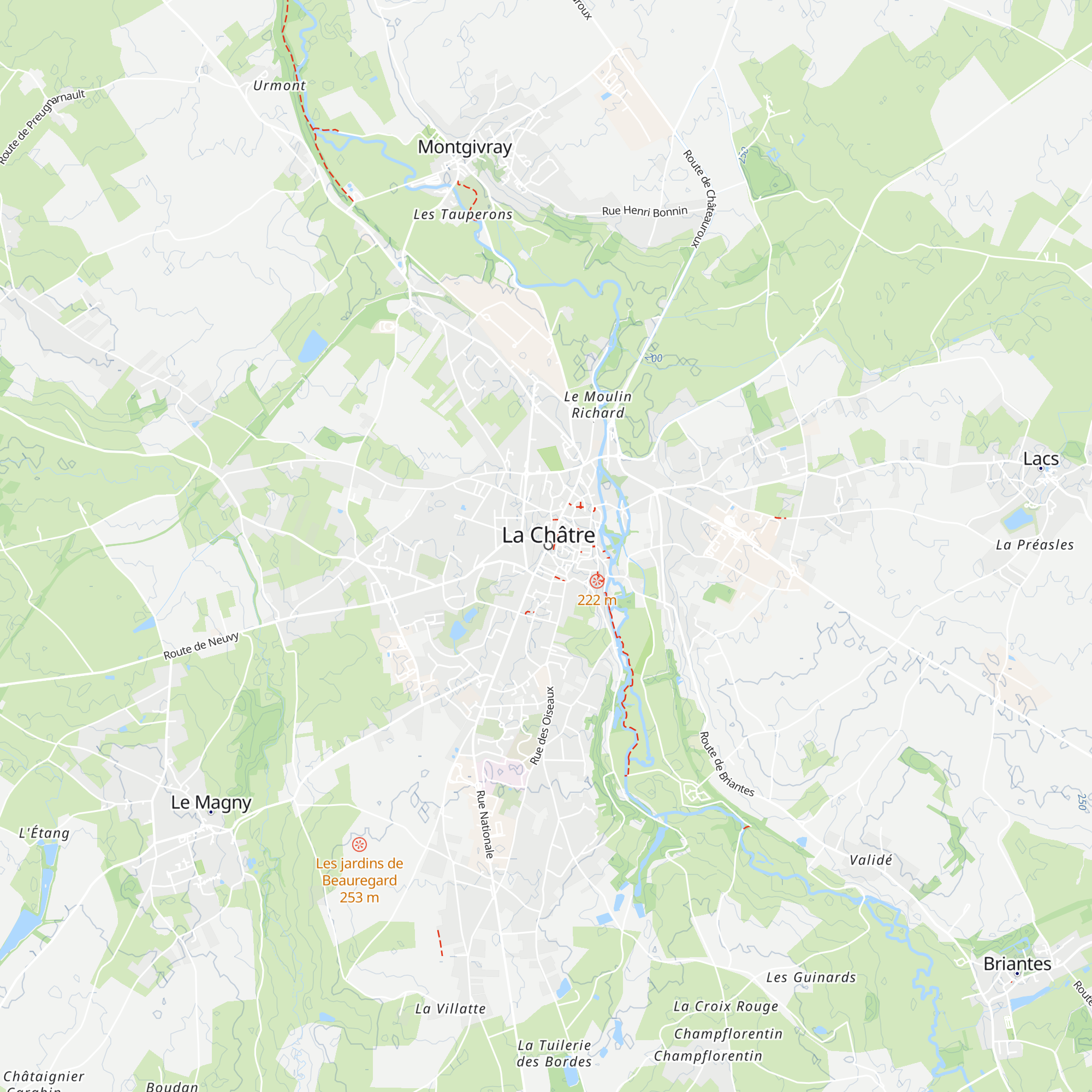 Office de Tourisme du Pays de George Sand La Châtre map