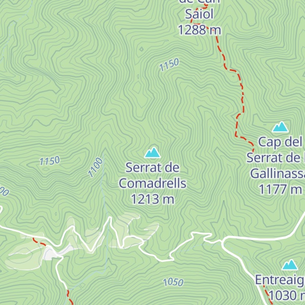 Map of Serrat de Comadrells