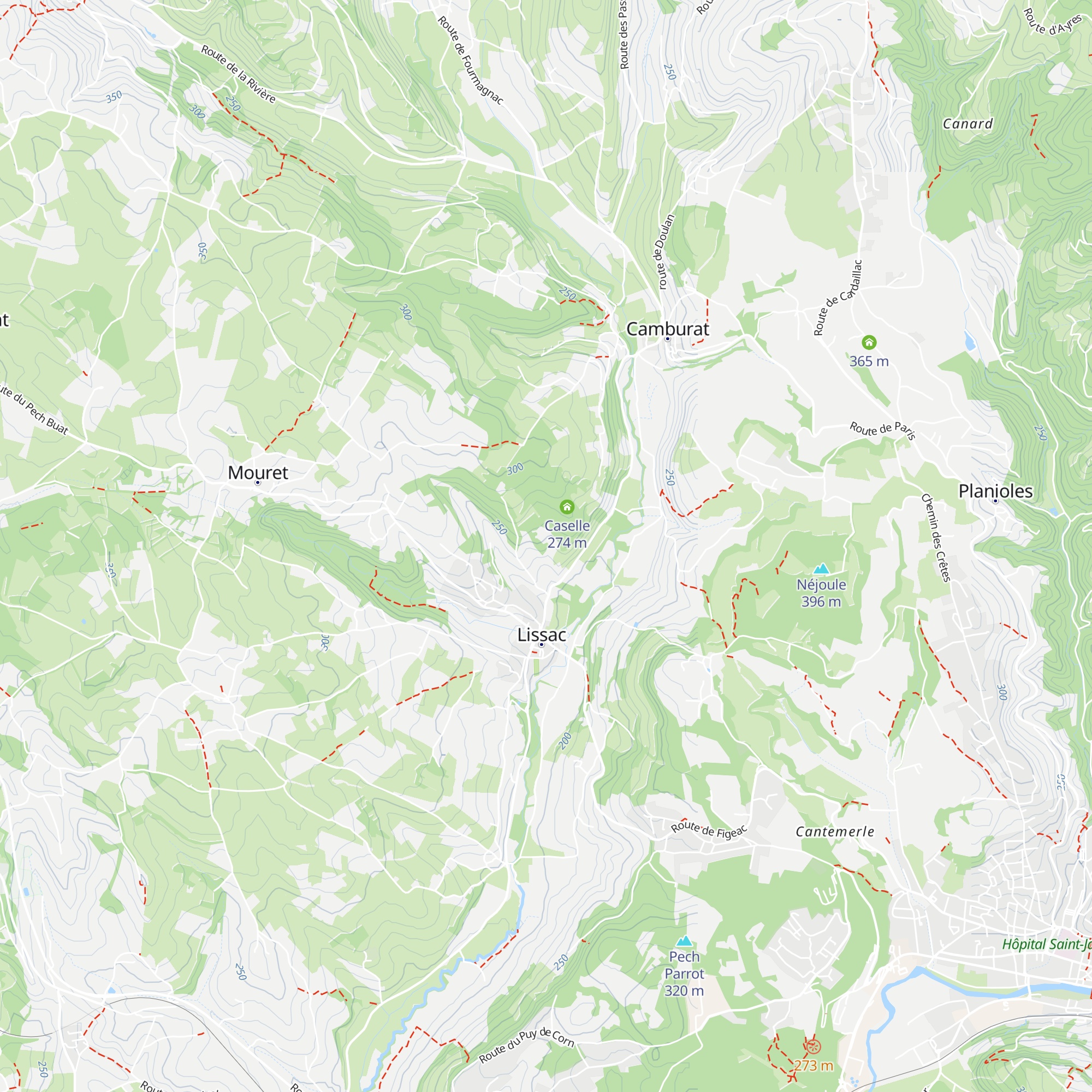 Caselle map