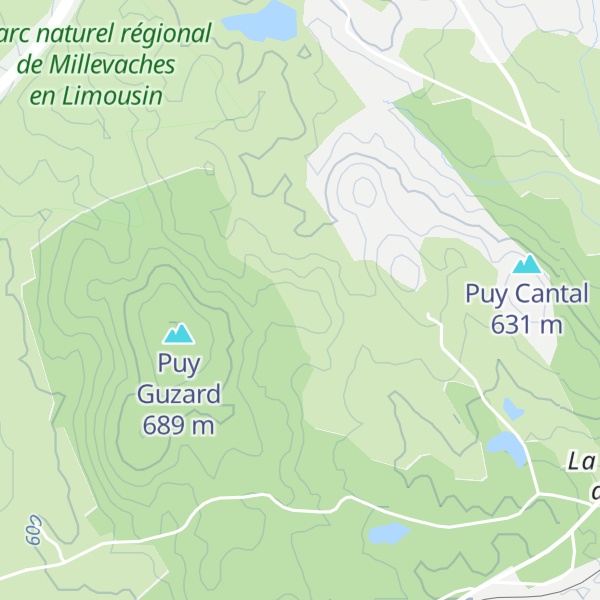 Map of Puy des Rabes