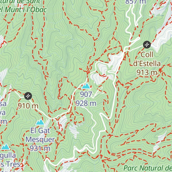 Map of Turó de la Capella