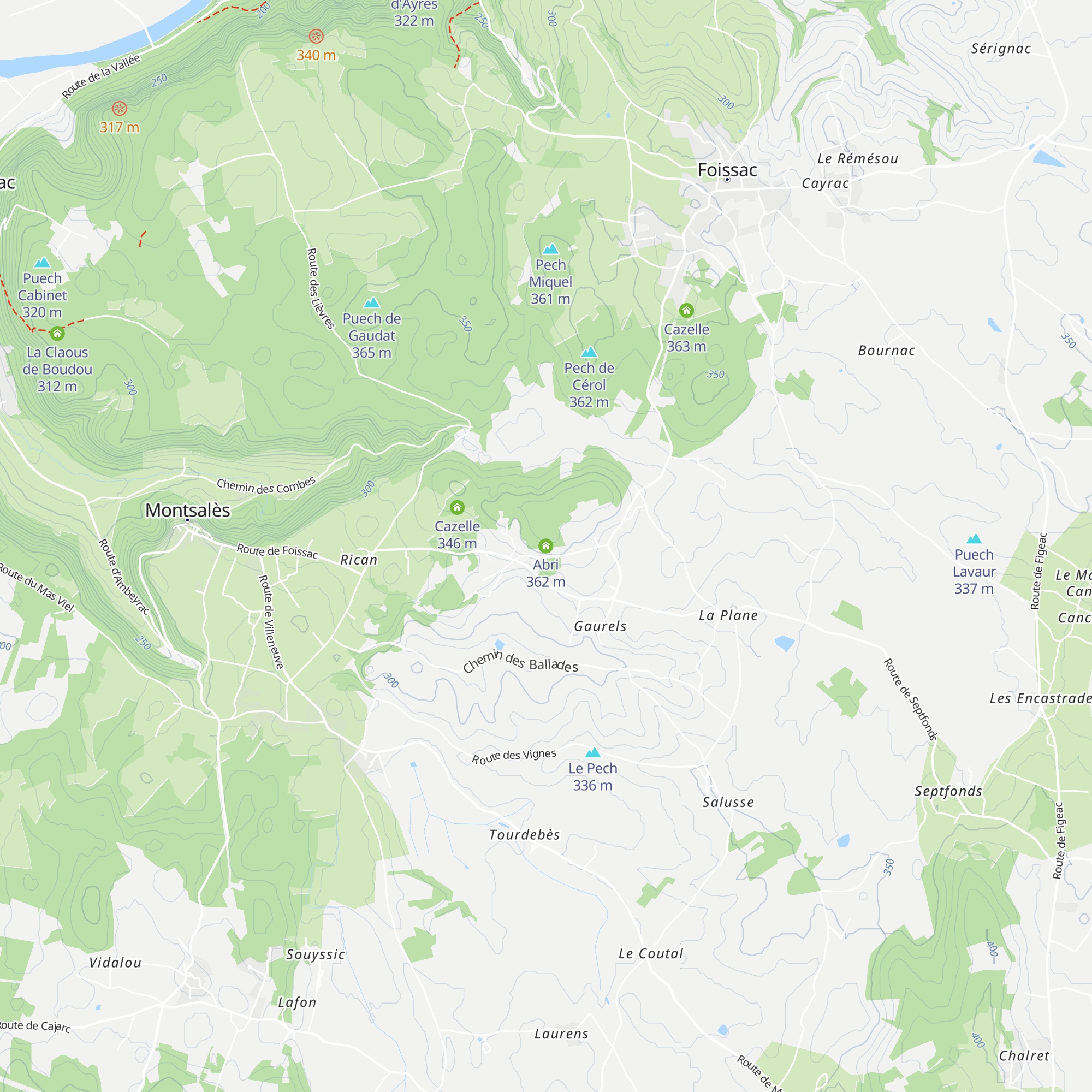 Abri map