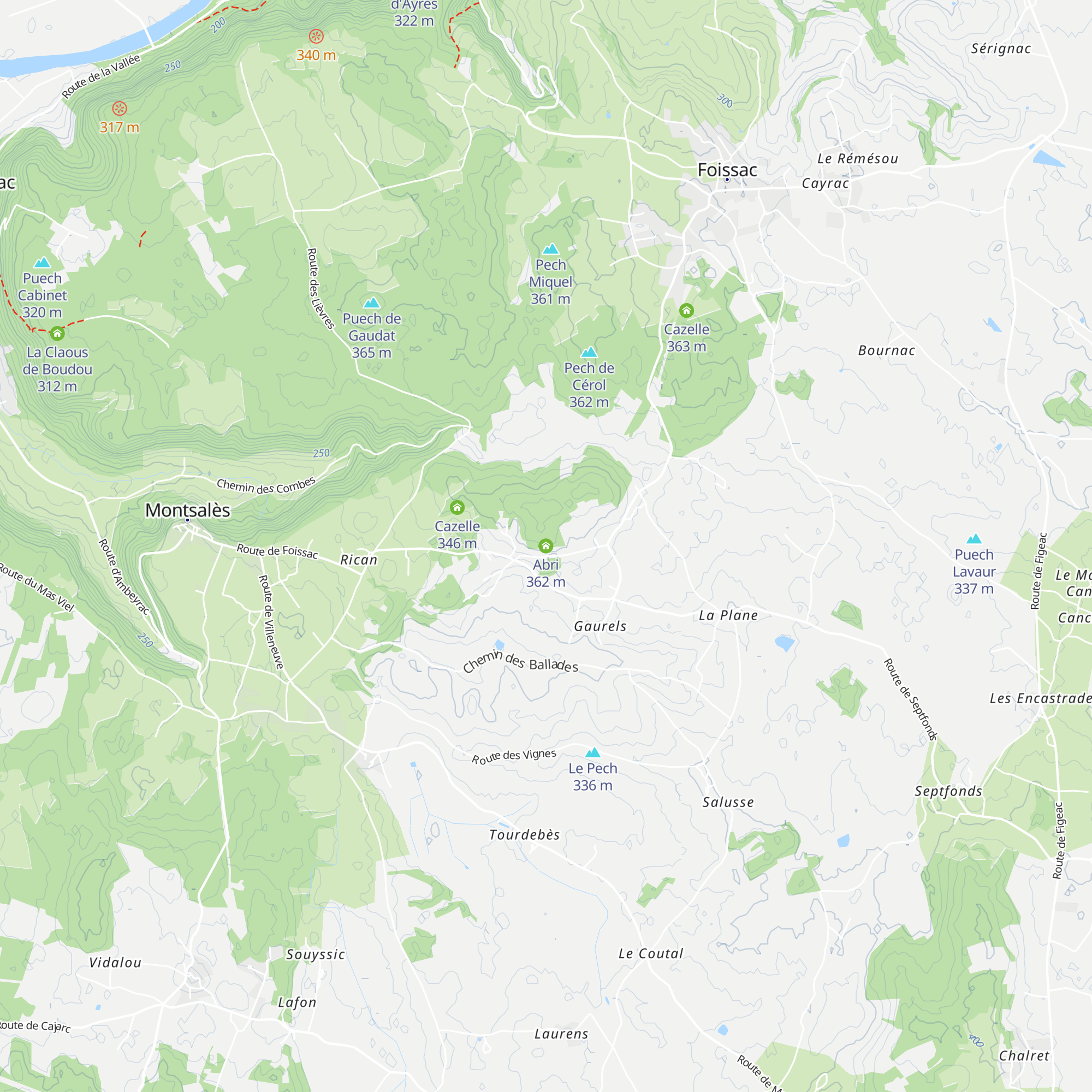 Abri map