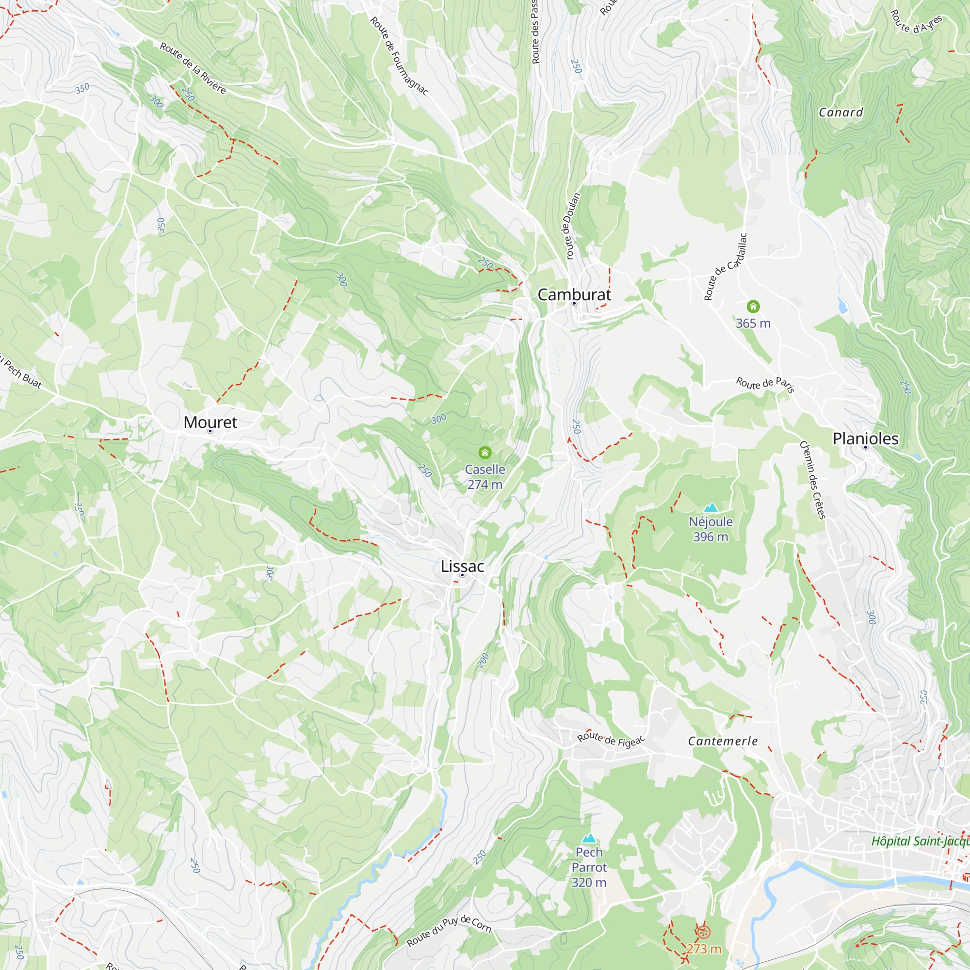 Caselle map