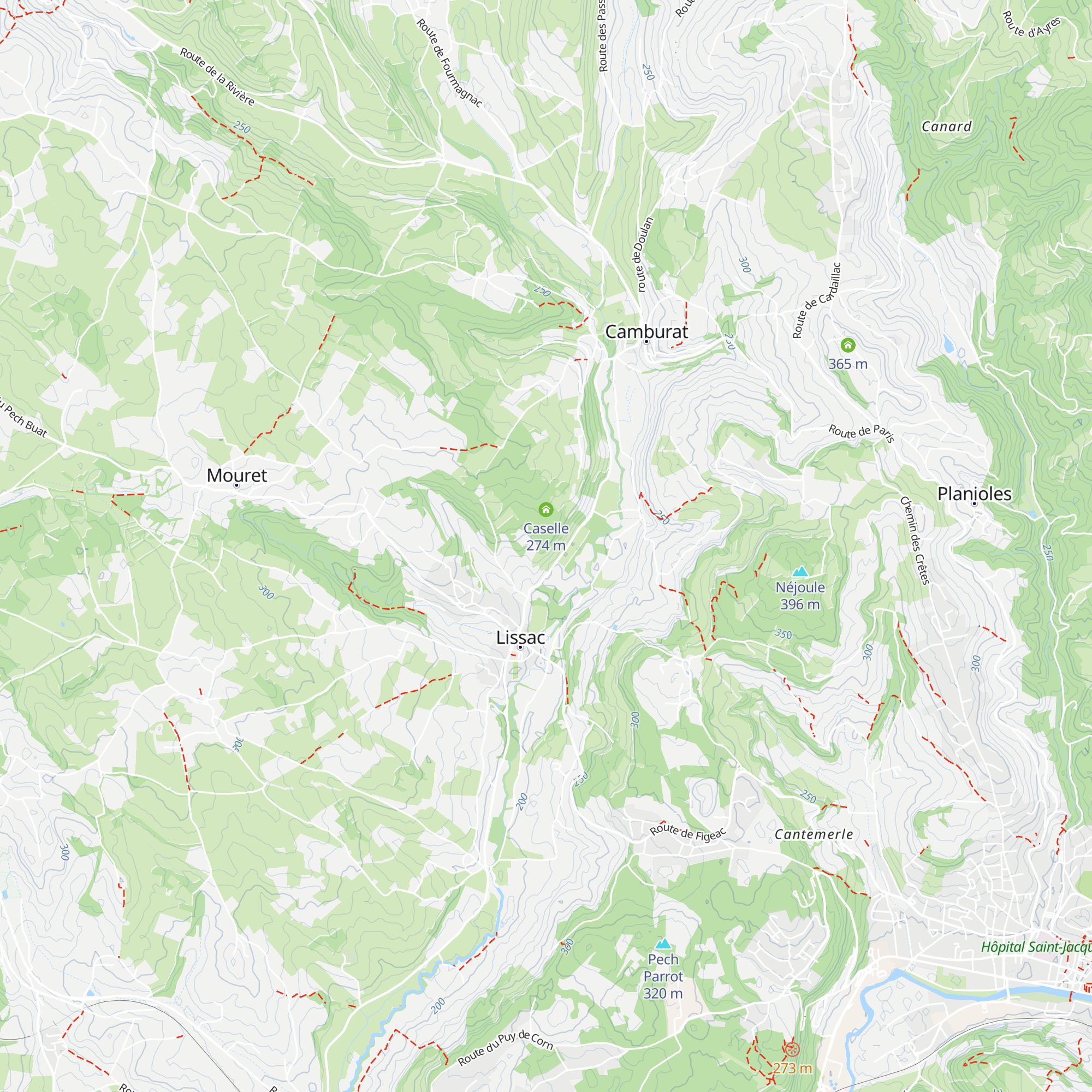 Caselle map