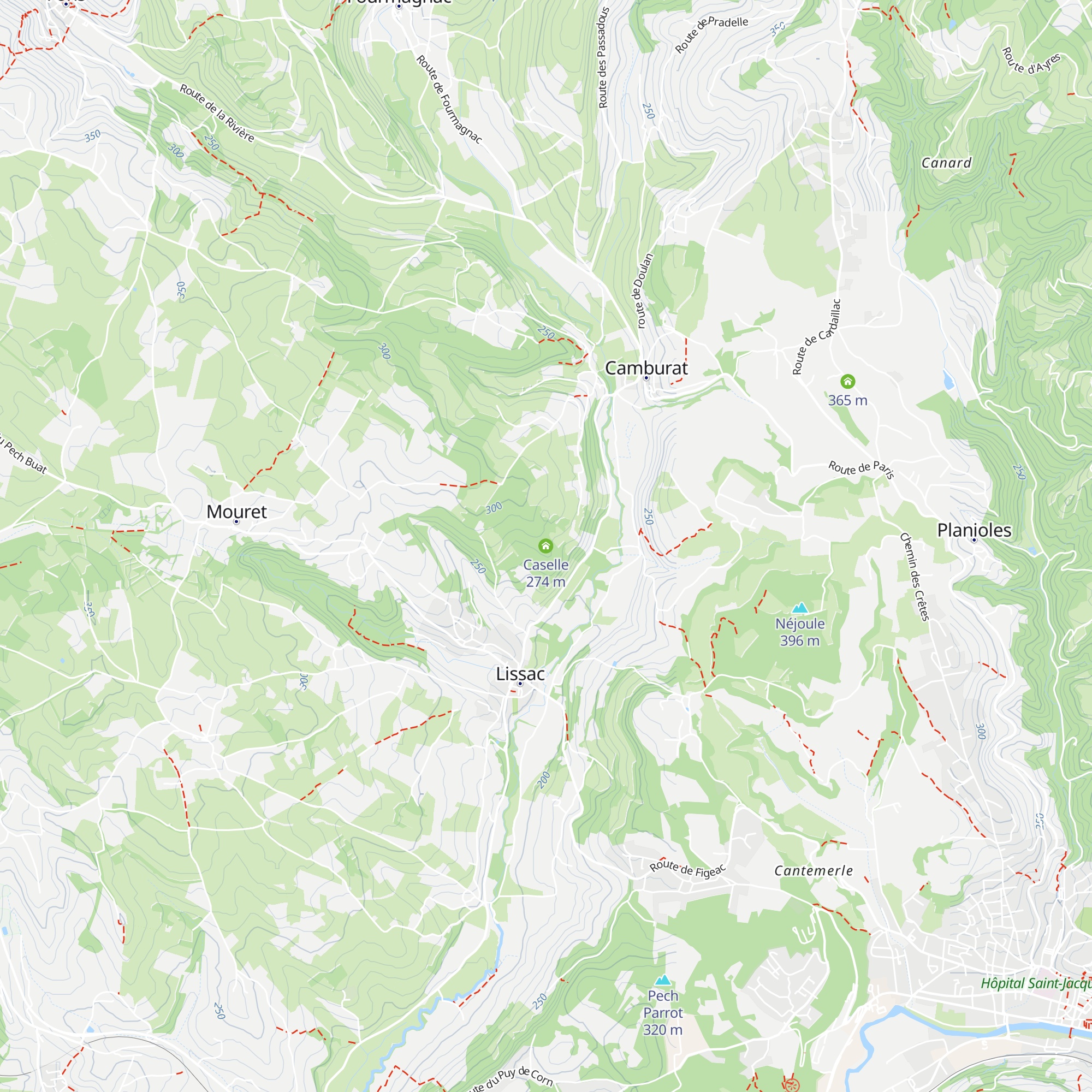 Caselle map