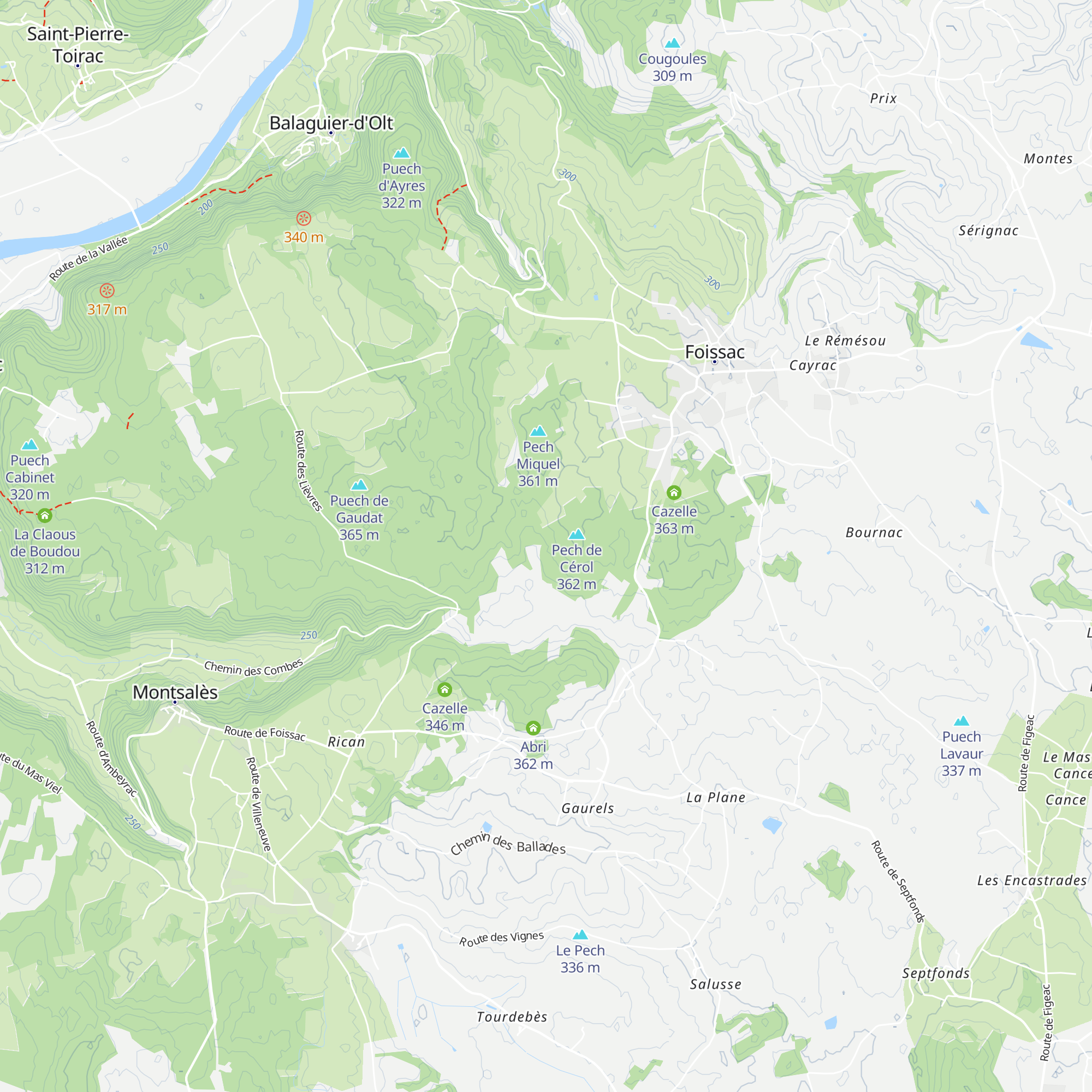 Cazelle map