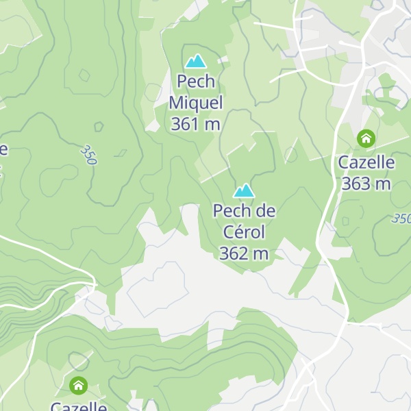 Map of Cazelle