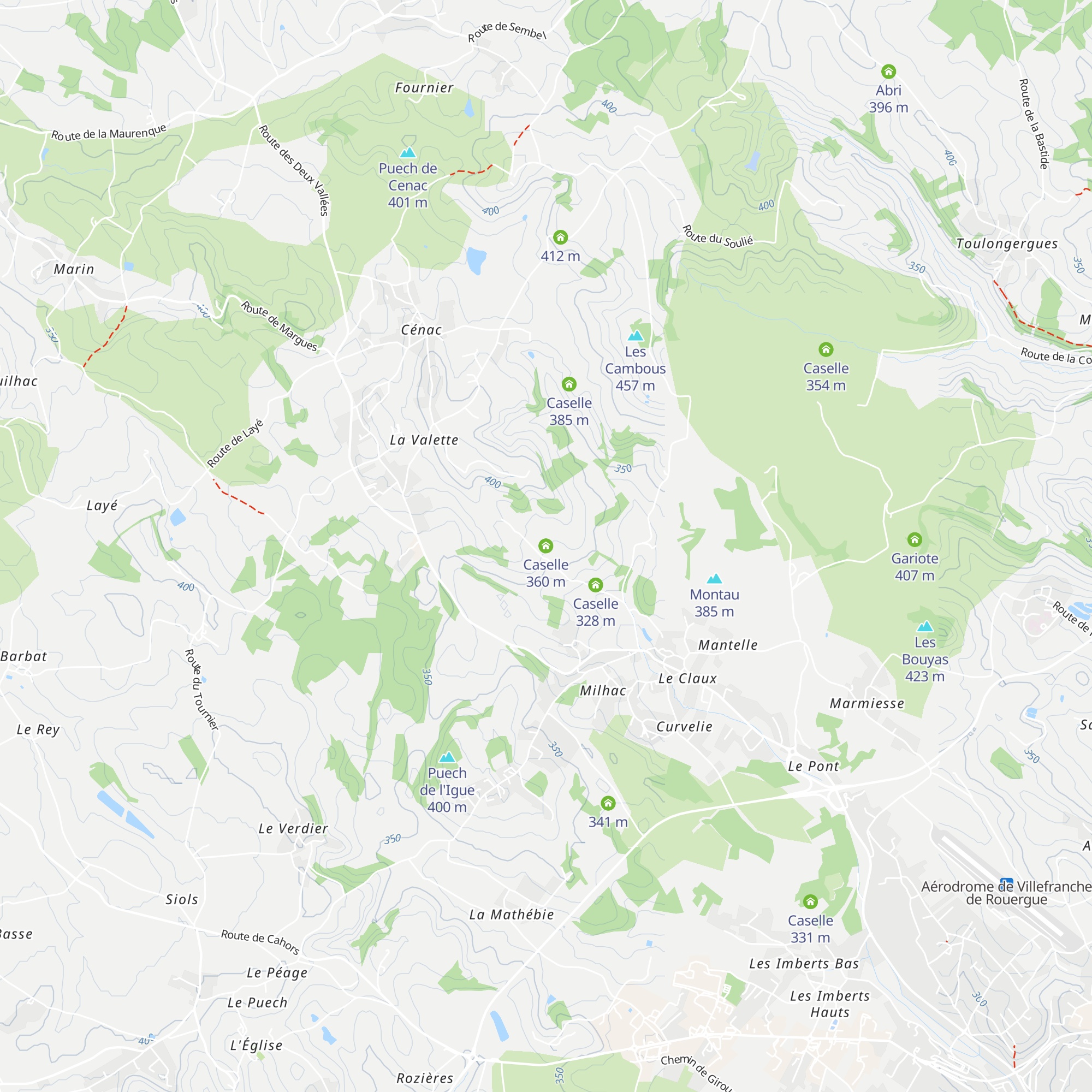 Caselle map