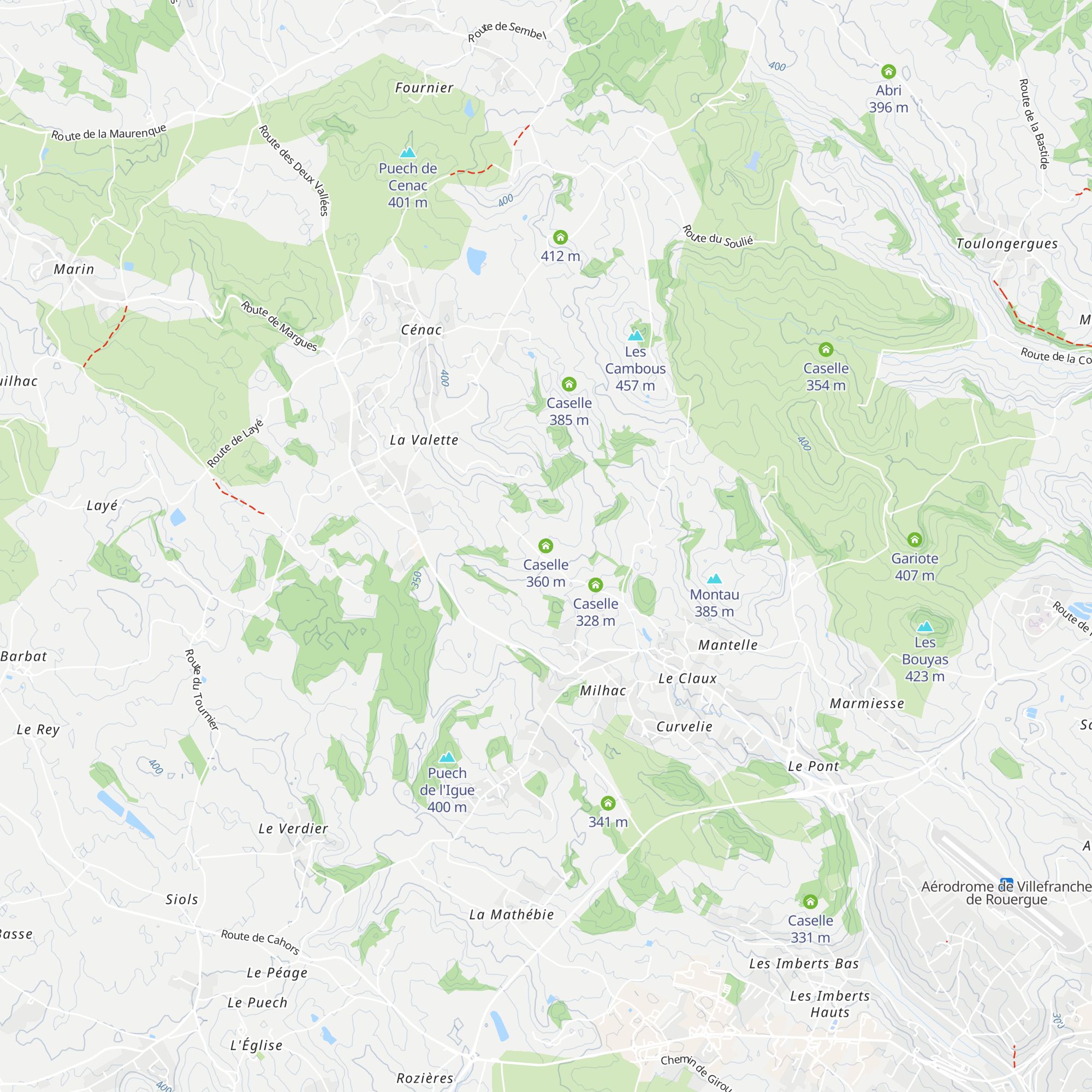Caselle map