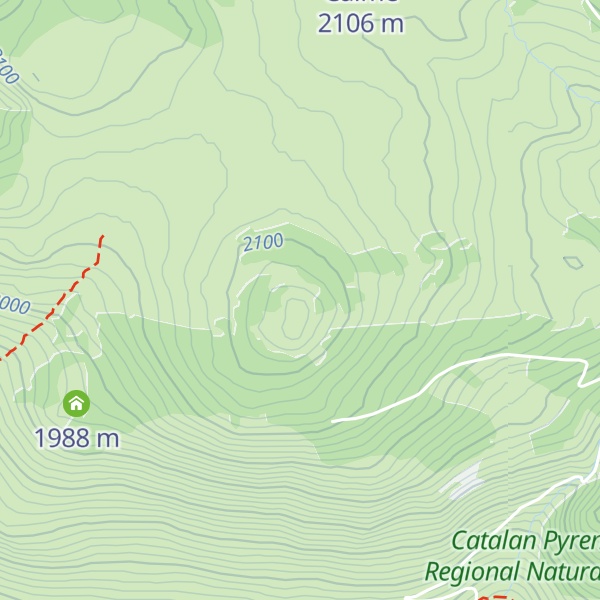 Map of Pic dels Moros