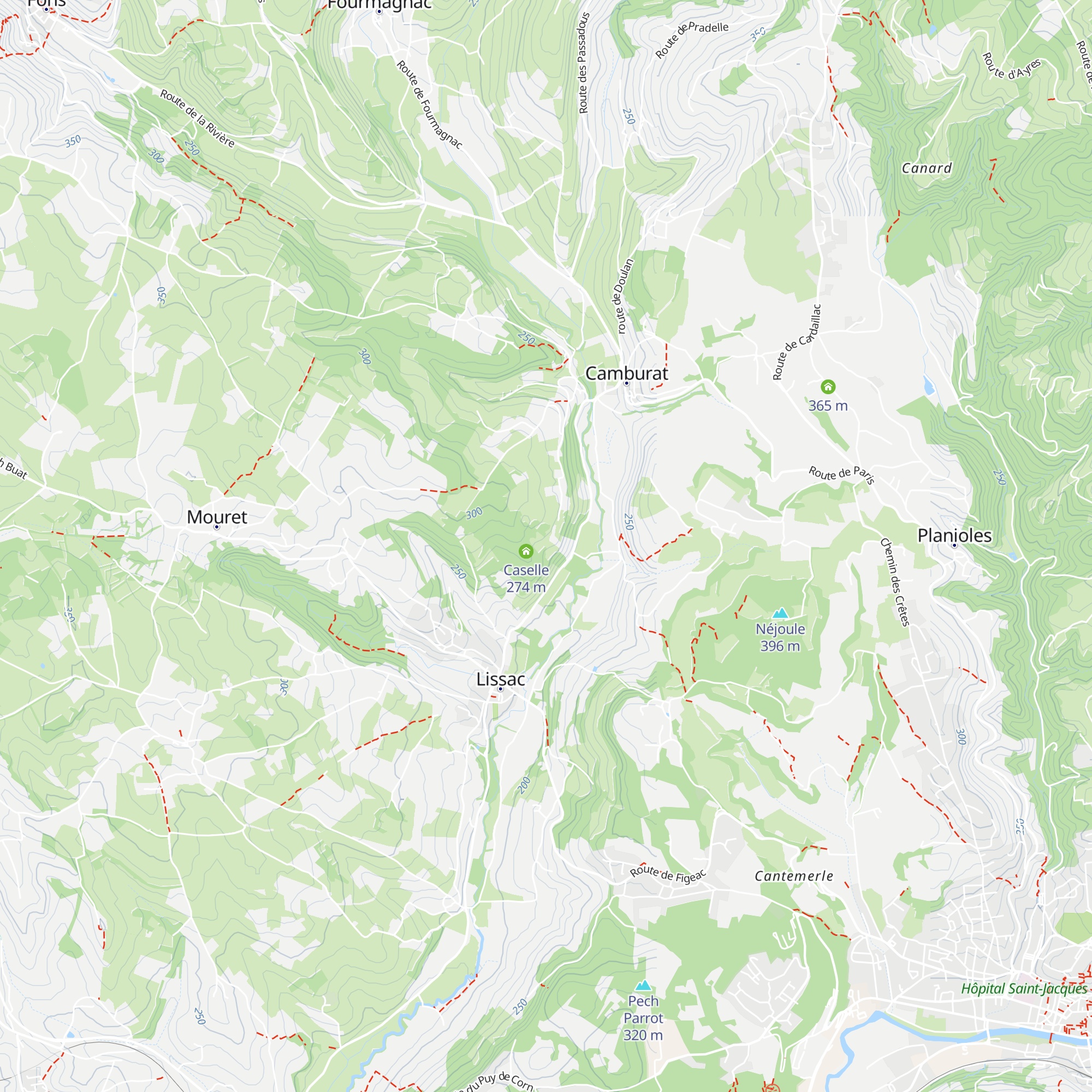 Caselle map
