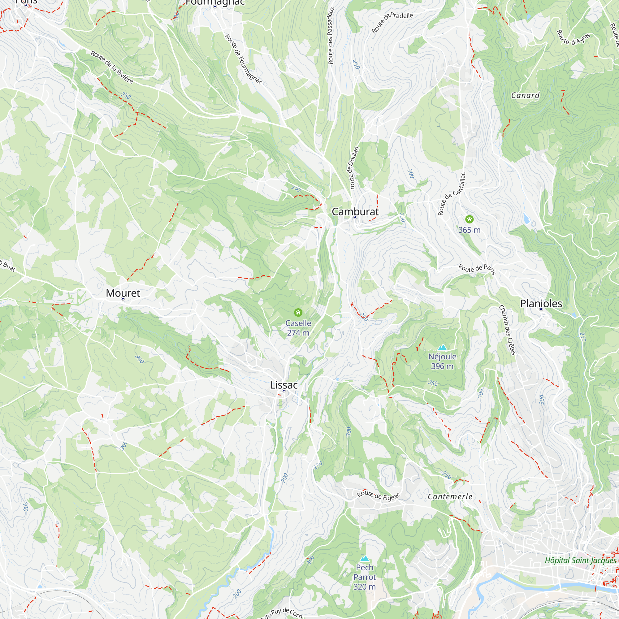 Caselle map