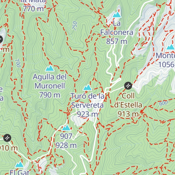 Map of Turó de la Servereta