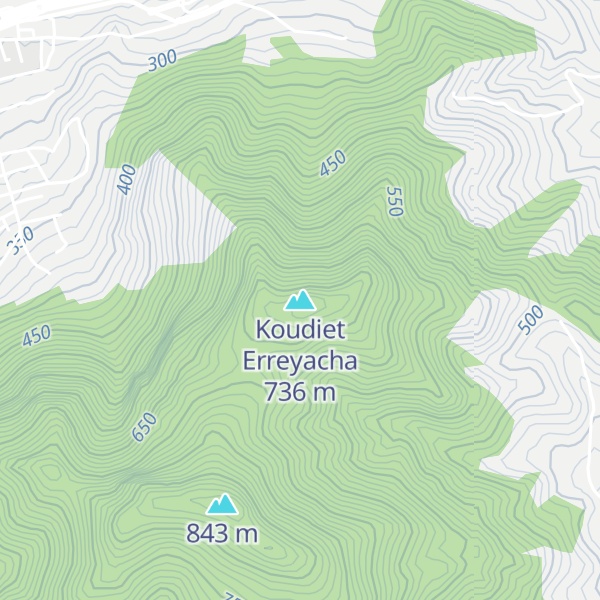 Map of Koudiet Erreyacha