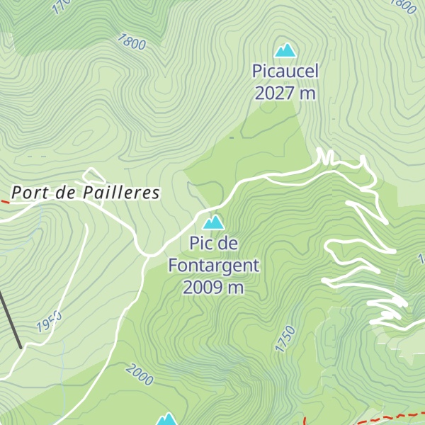 Map of Cabane du Col de Pailhères