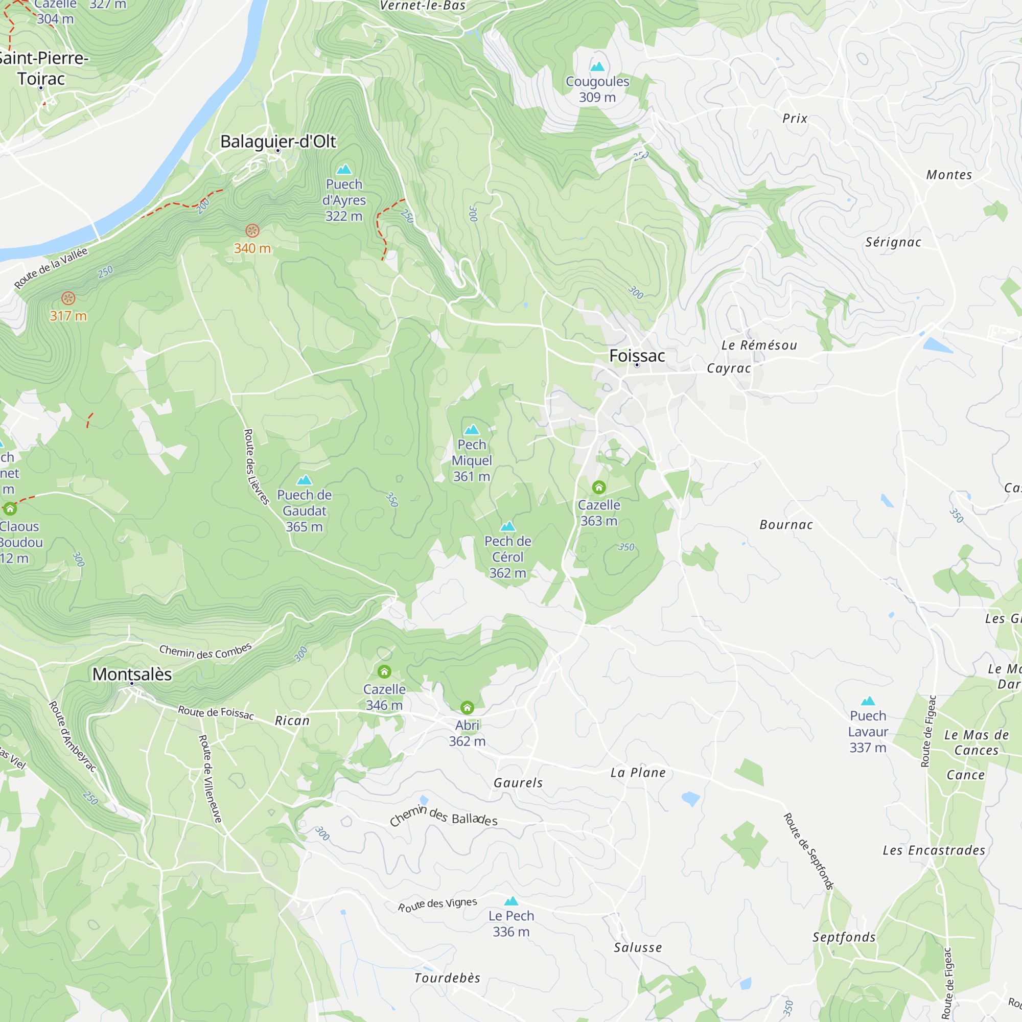 Cazelle map
