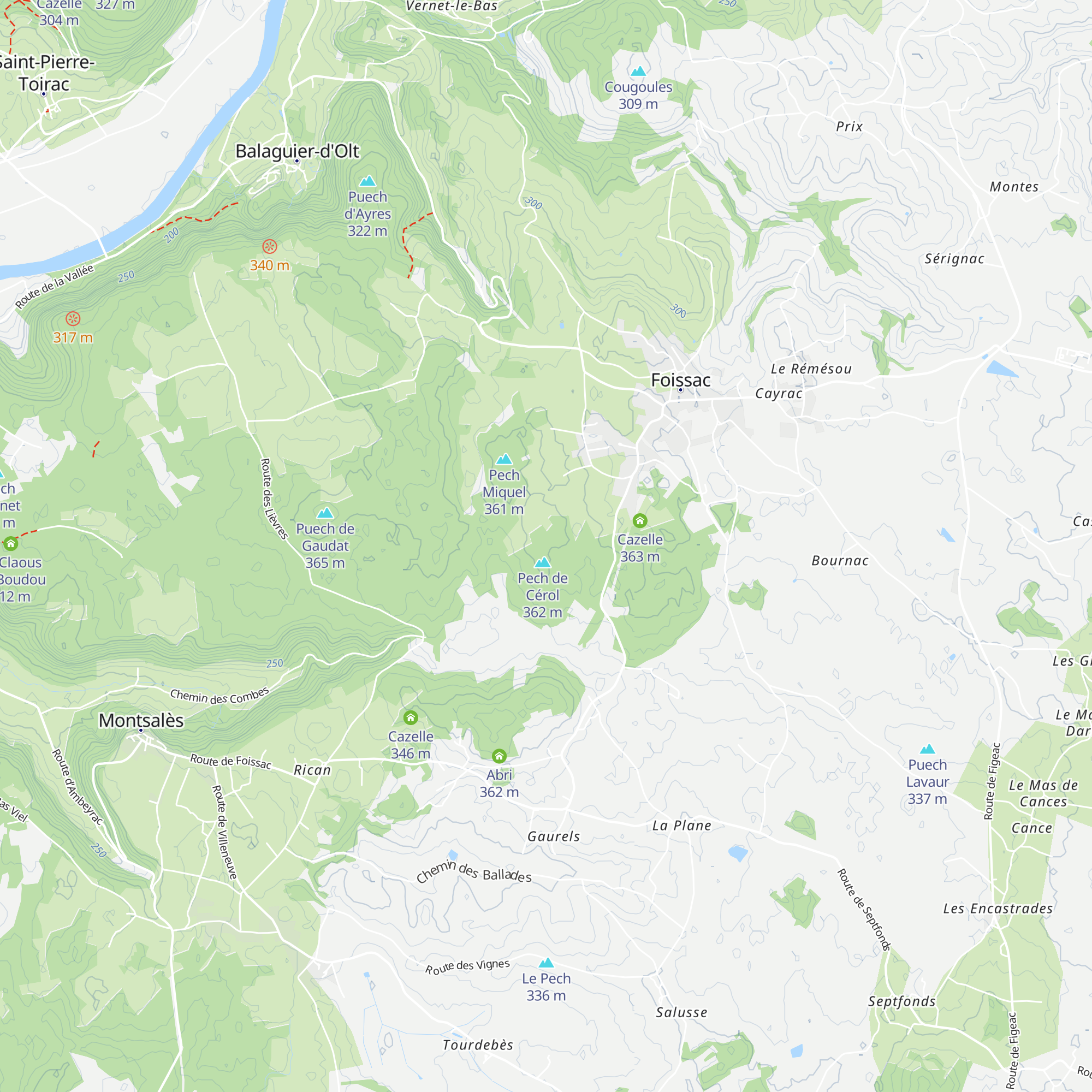 Cazelle map