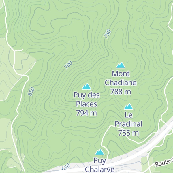 Map of Puy des Places