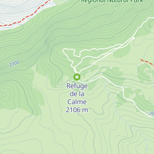 Map of Refuge de la Calme