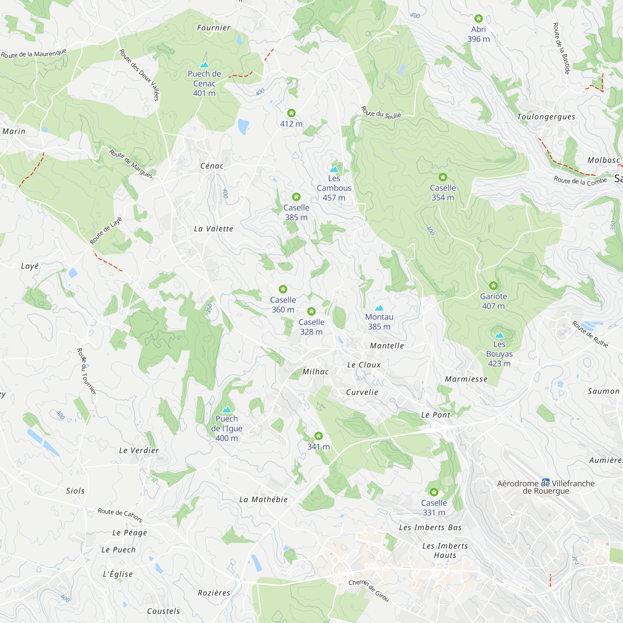 Caselle map