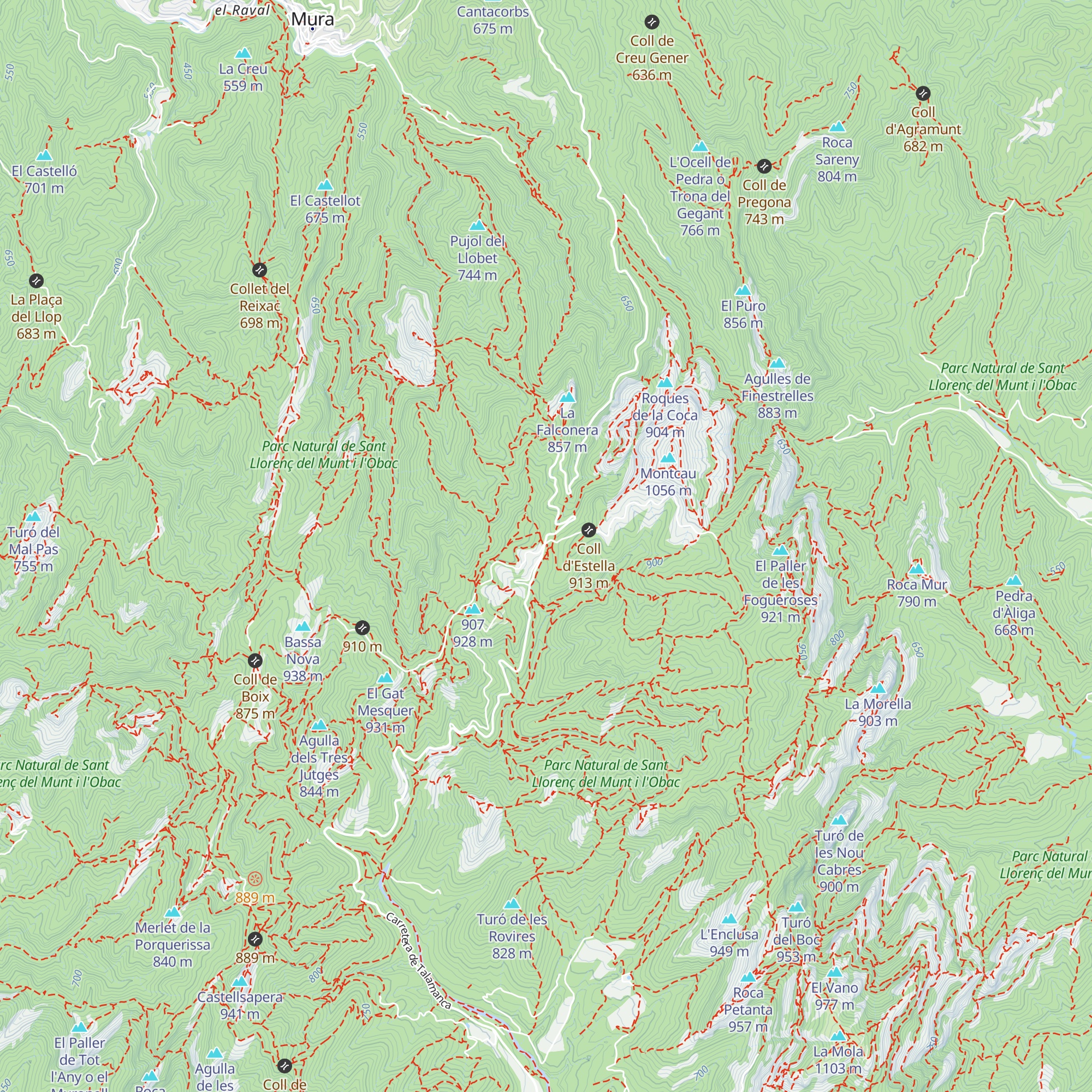 Centre d'informació del Coll d'Estenalles map