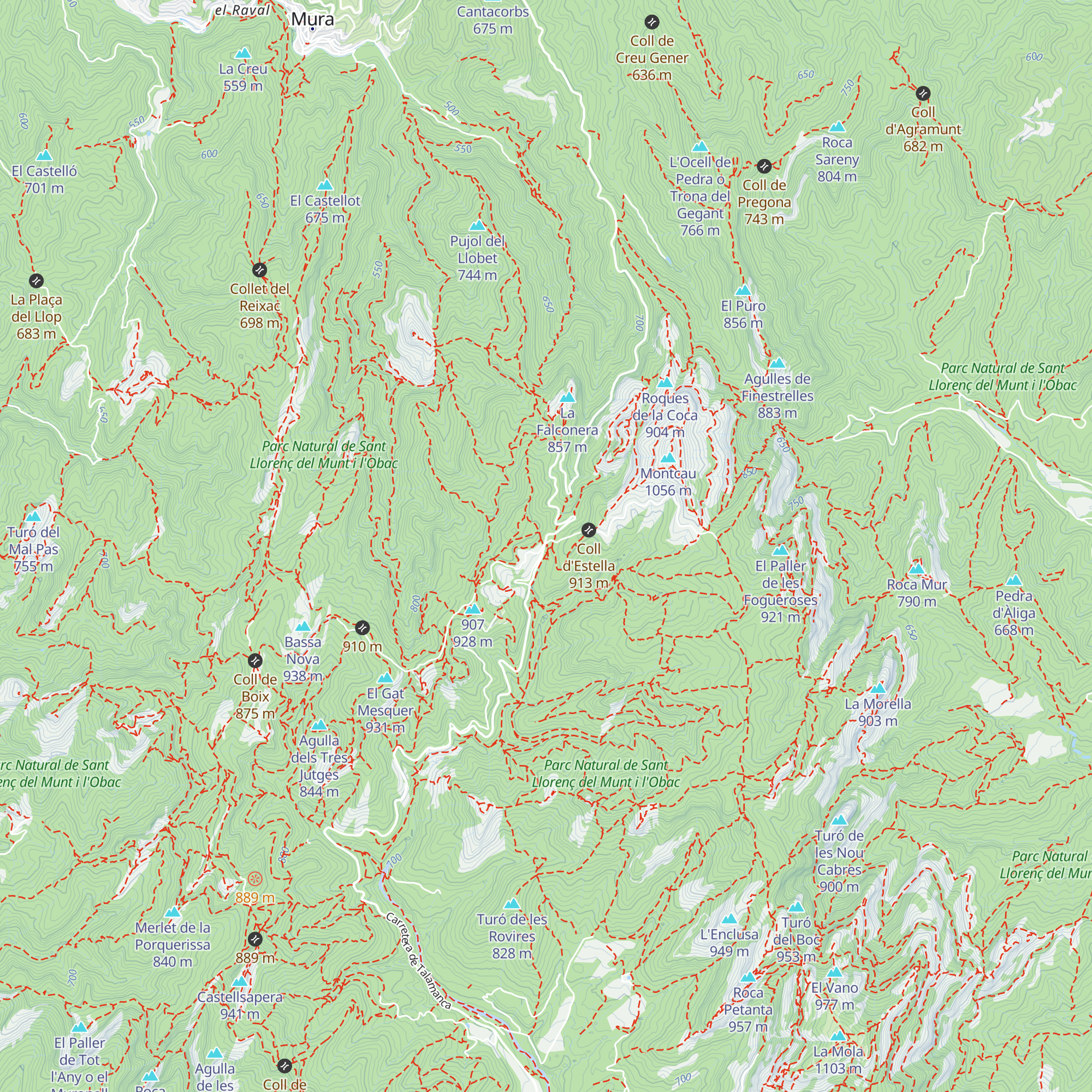 Centre d'informació del Coll d'Estenalles map