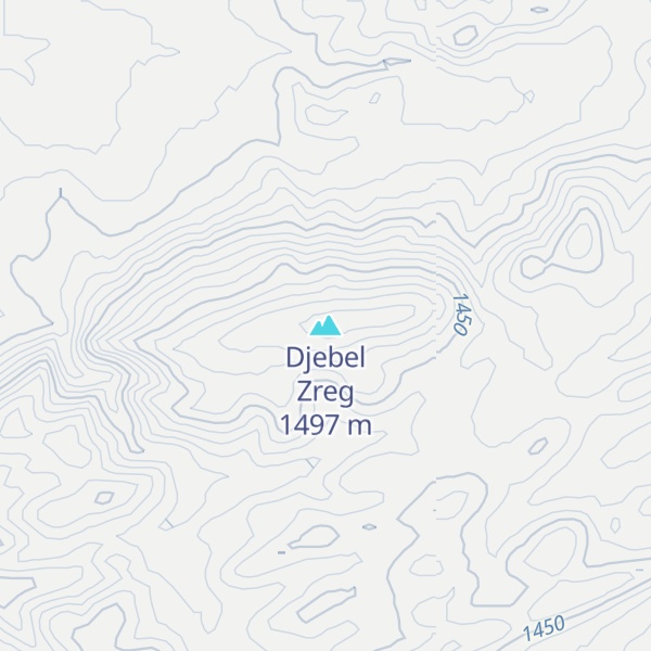 Map of Djebel Zreg