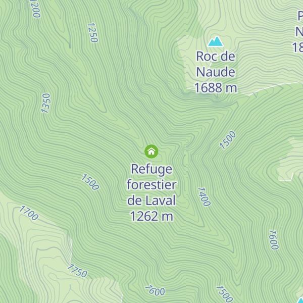 Map of Refuge forestier de Laval