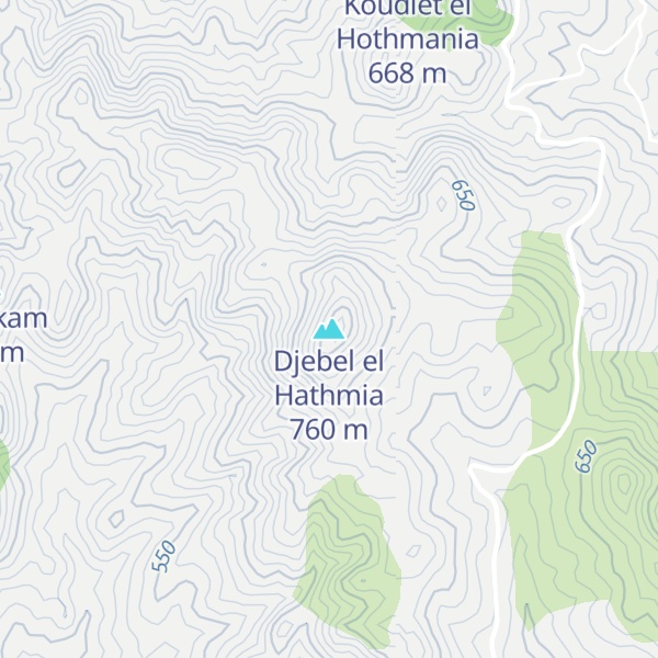 Map of Djebel el Hathmia