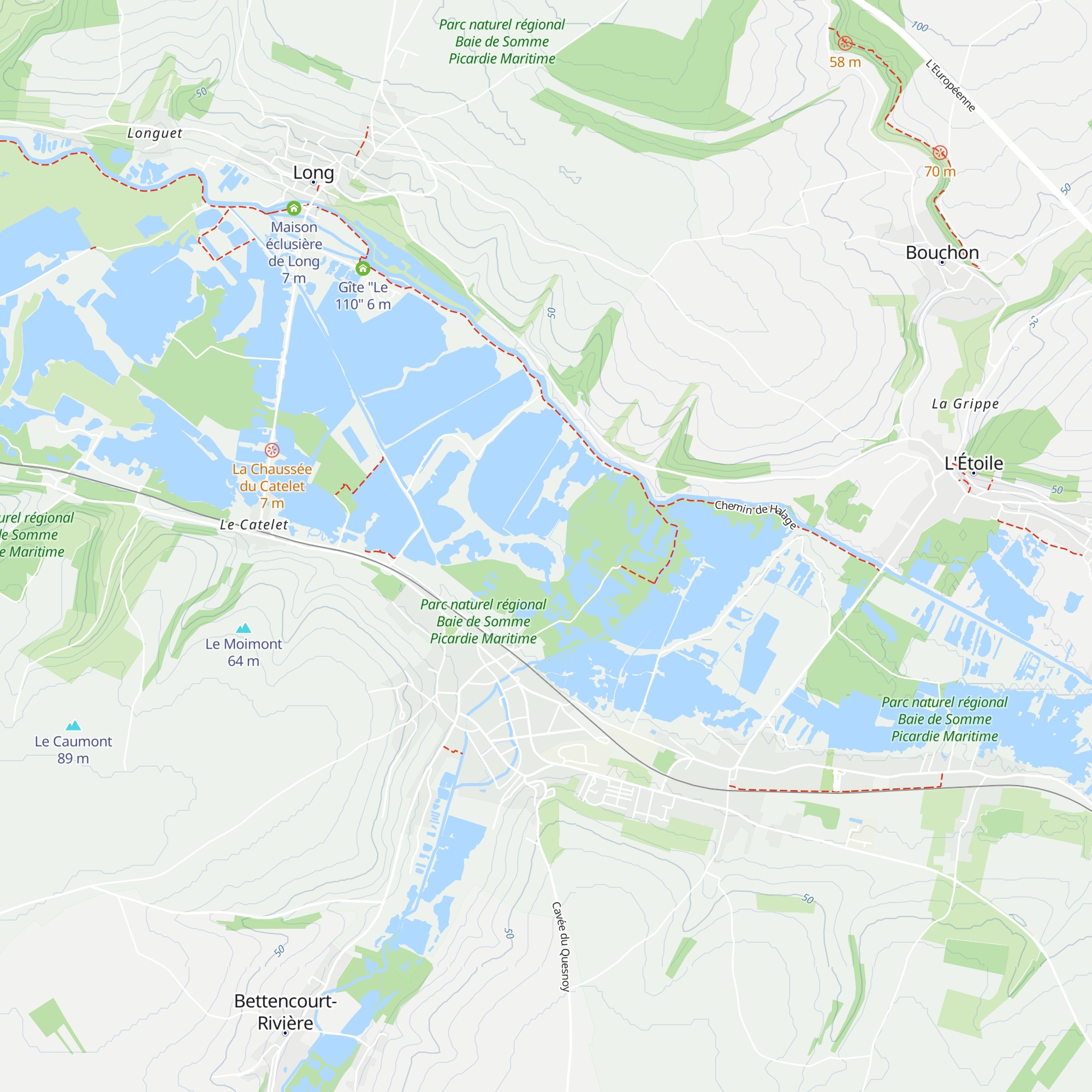Gîte Étang de l'hôpital map