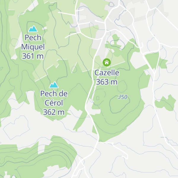 Map of Cazelle