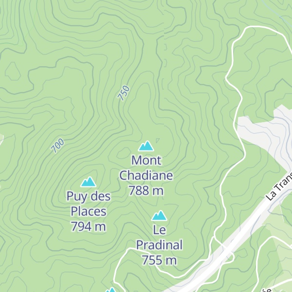 Map of Mont Chadiane